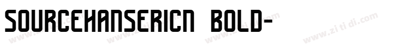 sourcehansericn bold字体转换